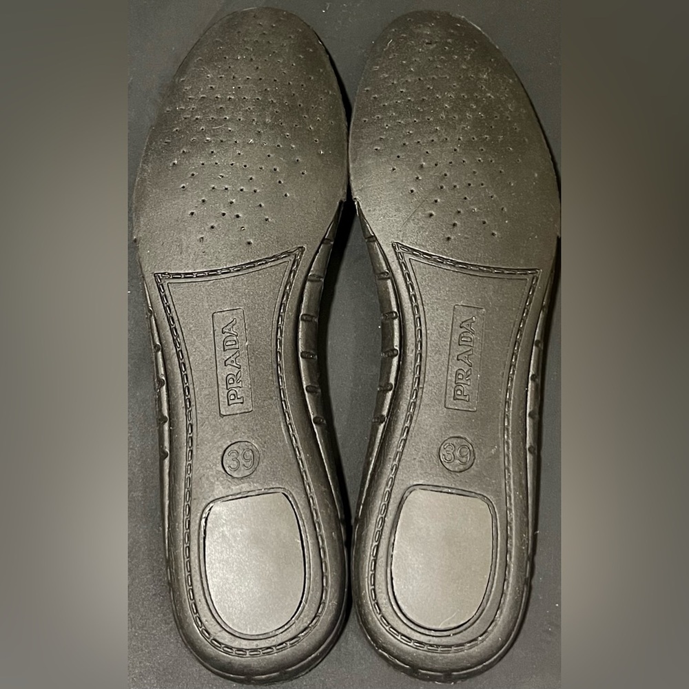 Prada Nylon Gray Glitter Effect Sneaker | 3E6321 | SIZE 39.5 US 9 - Picture 13 of 13